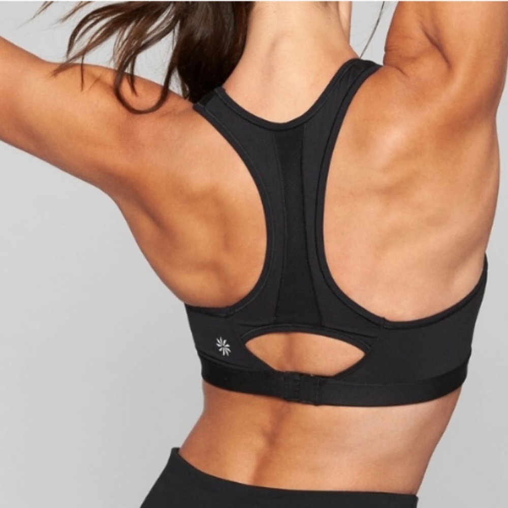 Sale! Athleta Hullabraloo Sports Bra NWT Black 32B